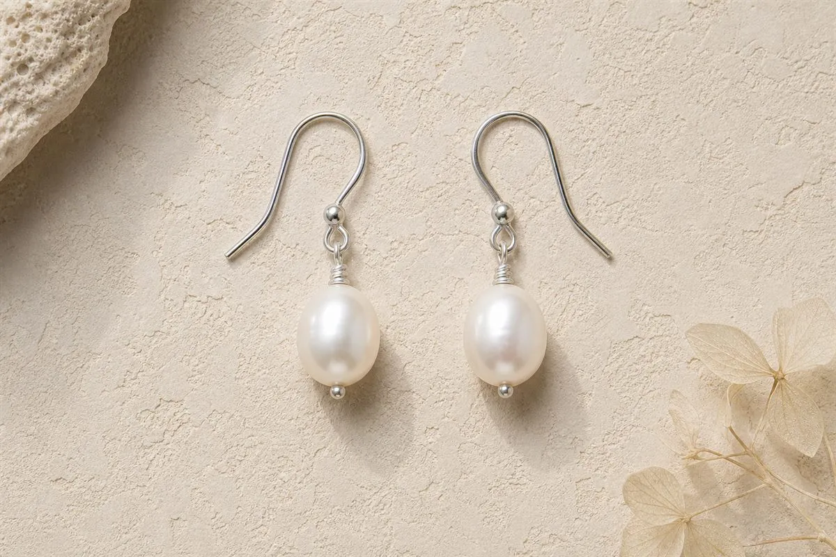 Pearl Drop Earrings No.01