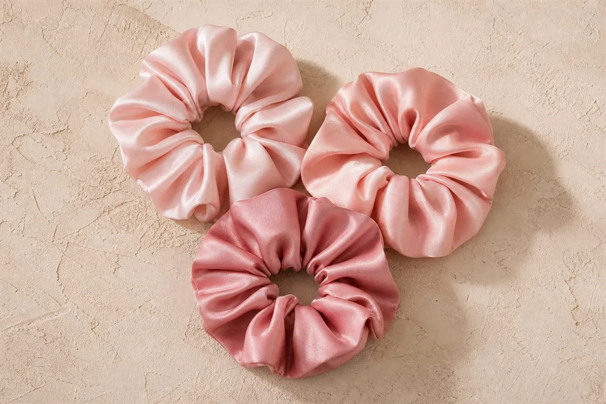 Silk Scrunchies, Set of 3 — Series 12