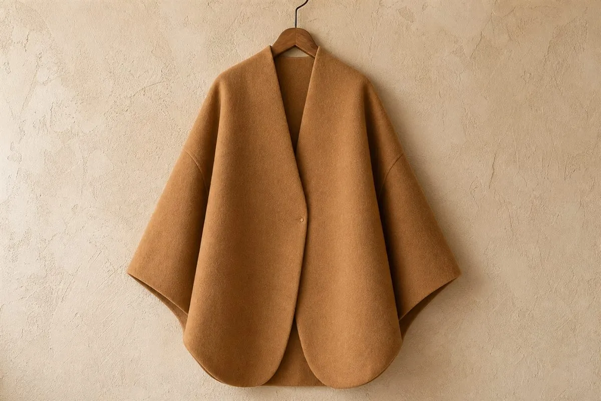 Cashmere-Blend Cocoon Coat No.21